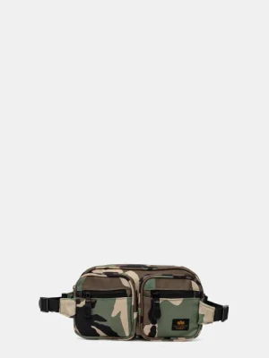 Alpha Industries saszetka Label Waist Bag kolor zielony 156943