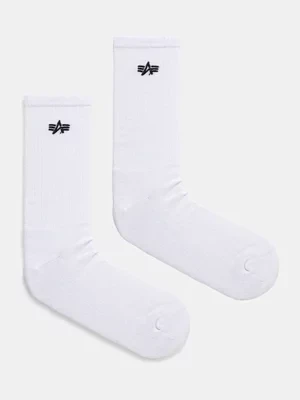 Alpha Industries skarpetki bawełniane Basic Socks 3 Pack 3-pack kolor biały 156986