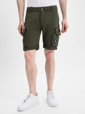 Alpha Industries Spodenki Mężczyźni Bawełna zielony jednolity,