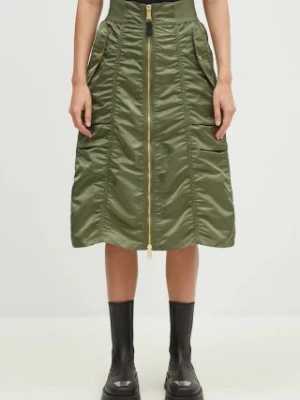 Alpha Industries spódnica MA-1 Midi Skirt kolor zielony midi rozkloszowana 148067