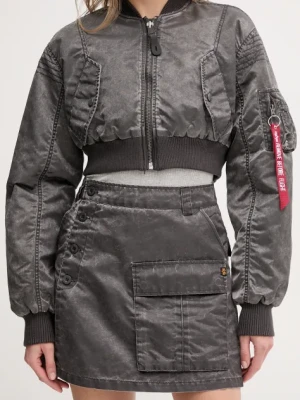 Alpha Industries spódnica Vintage Mini Skirt kolor szary mini prosta 156052