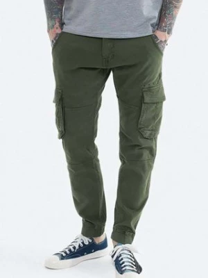 Alpha Industries spodnie Army Pant męskie kolor zielony w fasonie cargo 196210.142