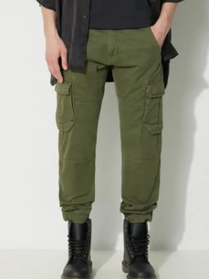 Zdjęcie produktu Alpha Industries spodnie Army Pant męskie kolor zielony w fasonie cargo