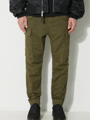 Alpha Industries spodnie bawełniane Airman Pant kolor zielony 188201.142