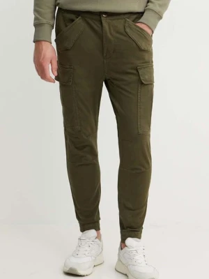 Alpha Industries spodnie bawełniane Airman Pant kolor zielony 188201.142