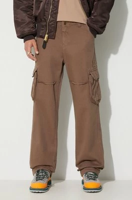 Alpha Industries spodnie bawełniane Jet Pant kolor beżowy proste 101212.183