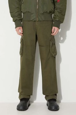 Zdjęcie produktu Alpha Industries spodnie bawełniane Jet Pant kolor zielony proste 101212.142