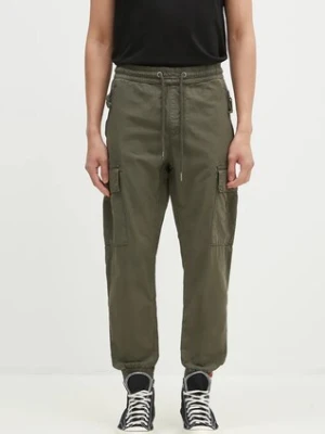 Alpha Industries spodnie bawełniane kolor zielony 116201.136