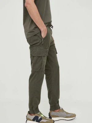 Alpha Industries spodnie bawełniane kolor zielony 116201.136