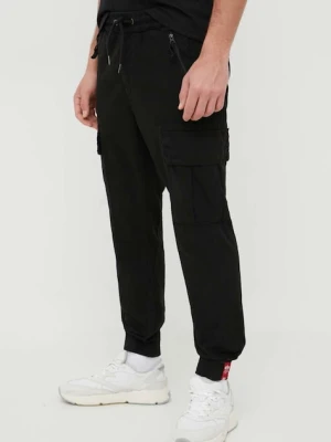 Alpha Industries spodnie bawełniane Ripstop Jogger kolor czarny 116201.03