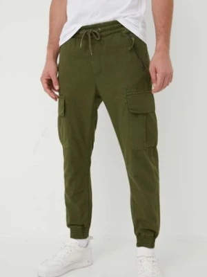 Alpha Industries spodnie bawełniane Ripstop Jogger kolor zielony 116201.142