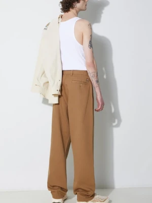 Alpha Industries spodnie Chino męskie kolor brązowy w fasonie chinos 146202