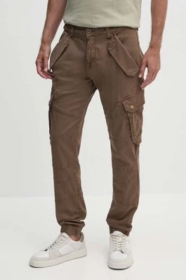 Alpha Industries spodnie Combat Pant LW męskie kolor brązowy w fasonie cargo 126215