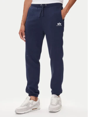 Alpha Industries Spodnie dresowe 156370 Granatowy Regular Fit