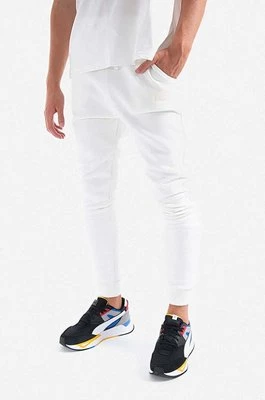 Alpha Industries spodnie dresowe bawełniane kolor biały z aplikacją 118366.626-BIALY