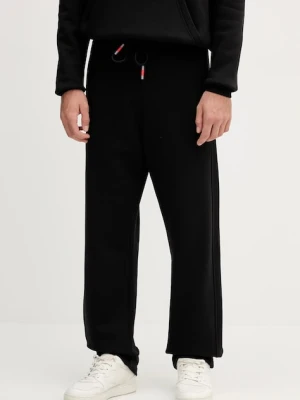 Alpha Industries spodnie dresowe męskie kolor czarny gładkie 156368.03