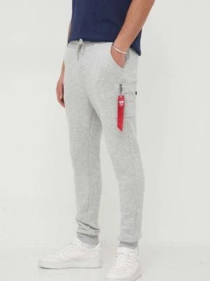 Alpha Industries spodnie dresowe NASA Cargo Sweat Jogger kolor szary 118369.17