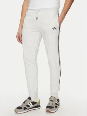 Alpha Industries Spodnie dresowe Small Logo 156374 Szary Regular Fit