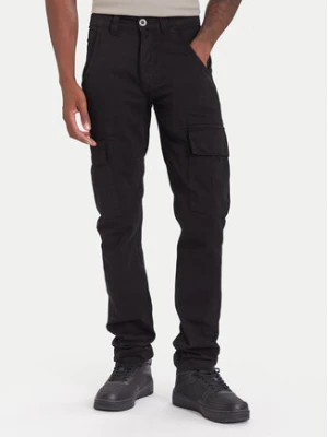 Alpha Industries Spodnie materiałowe Agent 158205 Czarny Regular Fit