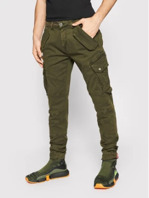 Alpha Industries Spodnie materiałowe Combat 126215 Zielony Slim Fit