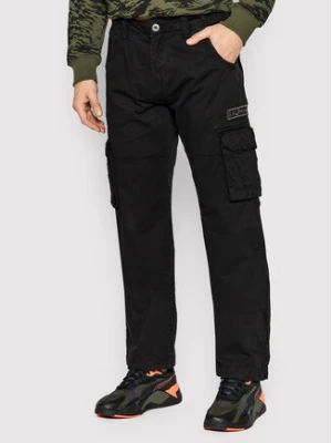 Alpha Industries Spodnie materiałowe Jet 101212 Czarny Straight Fit