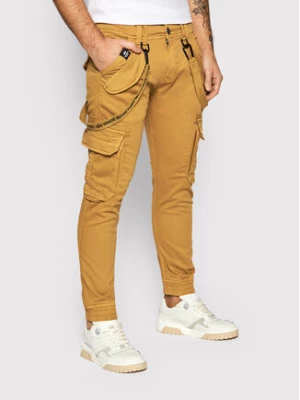 Alpha Industries Spodnie materiałowe Utility 128202 Brązowy Slim Fit