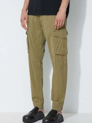 Alpha Industries spodnie męskie kolor zielony w fasonie cargo
