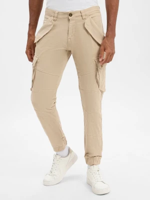 Alpha Industries Spodnie Mężczyźni Bawełna beżowy jednolity,