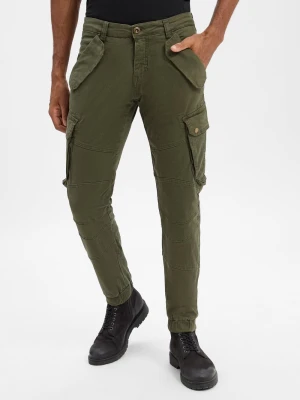 Alpha Industries Spodnie Mężczyźni Bawełna zielony jednolity,