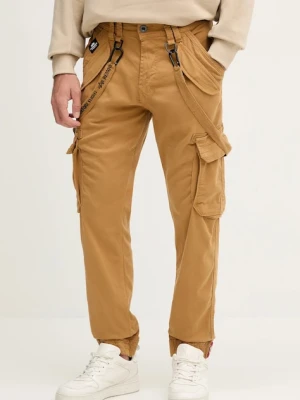 Alpha Industries spodnie Utility Pant męskie kolor brązowy w fasonie cargo 128202.13