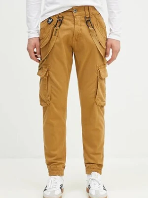 Alpha Industries spodnie Utility Pant męskie kolor brązowy w fasonie cargo 128202.13