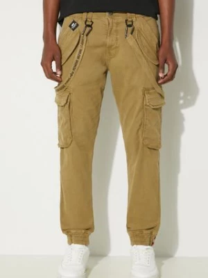 Alpha Industries spodnie Utility Pant męskie kolor zielony dopasowane 128202