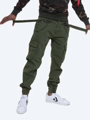 Alpha Industries spodnie Utility Pant męskie kolor zielony w fasonie cargo 128202.142