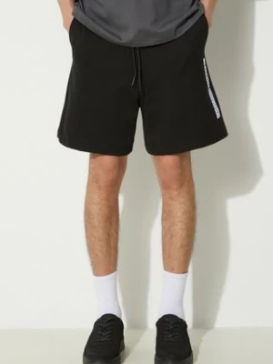 Alpha Industries szorty bawełniane Flock Logo kolor czarny 146366
