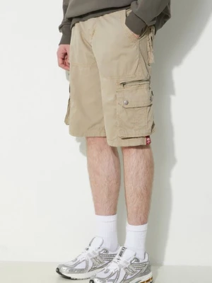 Alpha Industries szorty bawełniane kolor beżowy 136250