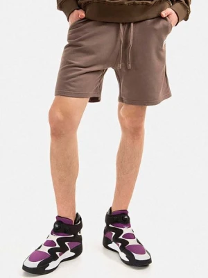 Alpha Industries szorty bawełniane kolor brązowy 106365.628-BRAZOWY