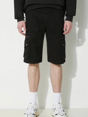 Alpha Industries szorty bawełniane kolor czarny 136250