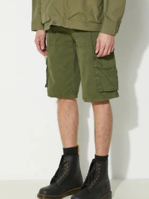 Alpha Industries szorty bawełniane kolor zielony 136250