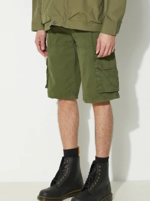 Alpha Industries szorty bawełniane kolor zielony 136250