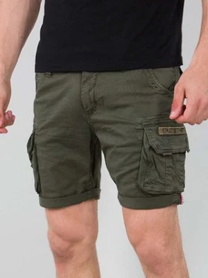 Alpha Industries szorty bawełniane kolor zielony 176203.142-ZIELONY