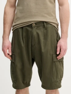 Alpha Industries szorty jeansowe bawełniane Aircraft kolor zielony 146250
