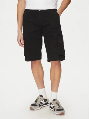 Alpha Industries Szorty materiałowe 136250 Czarny Regular Fit