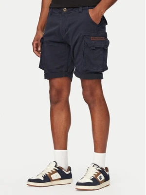 Alpha Industries Szorty materiałowe Crew 176203 Granatowy Regular Fit