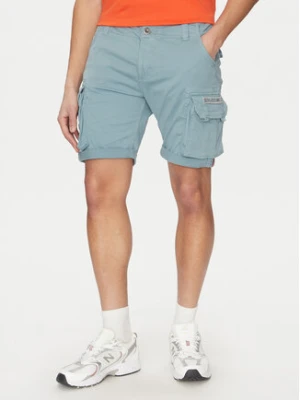 Alpha Industries Szorty materiałowe Crew 176203 Niebieski Slim Fit