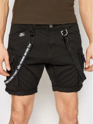 Alpha Industries Szorty materiałowe Utility 116213 Czarny Regular Fit
