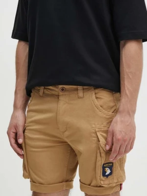 Alpha Industries szorty męskie kolor beżowy