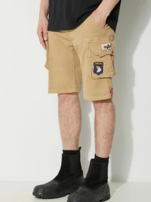 Alpha Industries szorty męskie kolor beżowy