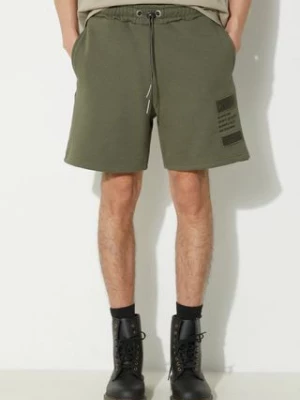 Alpha Industries szorty Patch LF męskie kolor zielony 136360