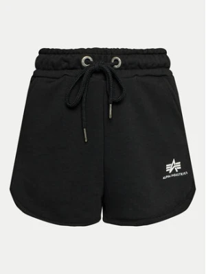 Alpha Industries Szorty sportowe Basic 116054 Czarny Regular Fit