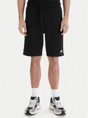 Alpha Industries Szorty sportowe Basic 156367 Czarny Regular Fit
